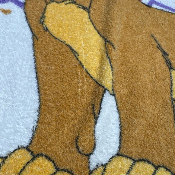 Vintage 90’s Disney Lion King Beach Bath Towel Simba Just Can't Wait - Picture 3 of 5